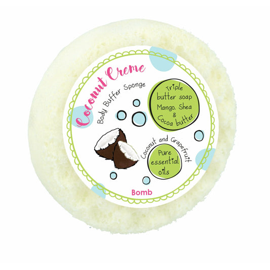 'Coconut Creme' Body Buffer Sponge