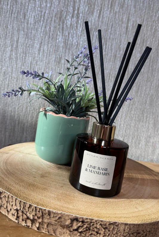'Lime Basil & Mandarin' Amber Reed Diffuser