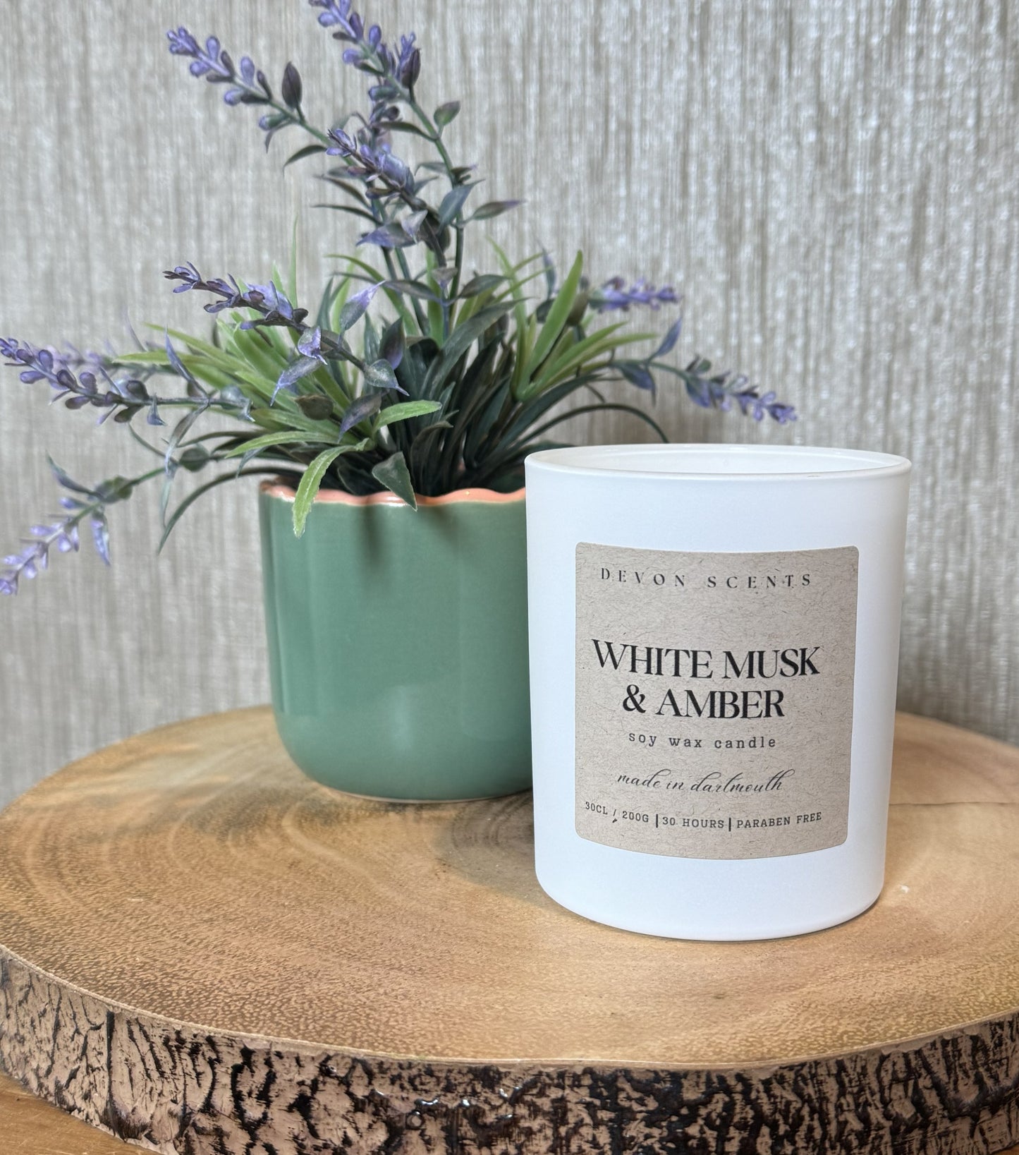 30cl White Musk & Amber Candle